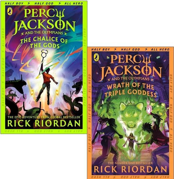 Percy Jackson and the Olympians Series 2 Books Collection Set By Rick Riordan (The Chalice of the Gods & Wrath of the Triple Goddess)