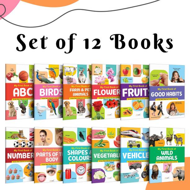 My First Picture Book Collection For Early Learning : Books For Children, Learning Picture Library For Kids, Toddler book, Early learning book With 12 Topics