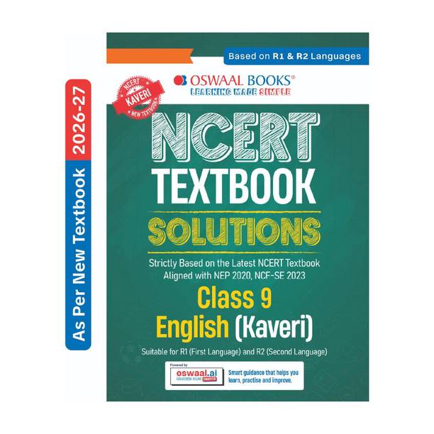 CBSE NCERT Class 9 Textbook Solutions English- Kaveri (Latest NCERT) Suitable for R1 (First) & R2(Secondary) Language| Revision Notes, Mind Maps, Solved Intext & Exercise Questions | AI
