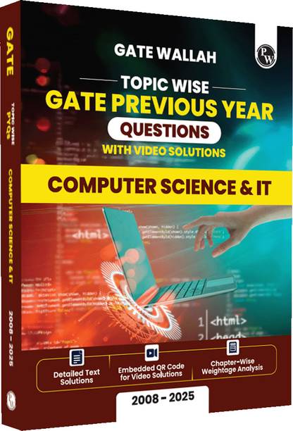 ( OLD EDITION ) Pw Gatewallah Topicwise Previous Year Questions- Computer Science & it (English, Hardcover, unknown)