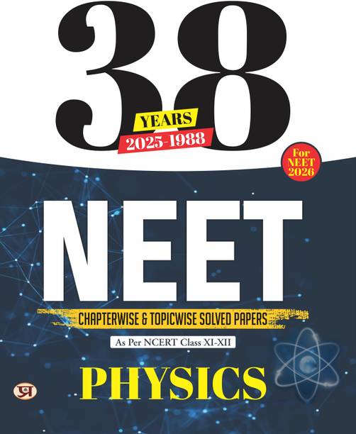 38 Years NEET Previous Year PYQs Solved Question Papers (2025-1988) | Physics Chapterwise Topicwise Solutions For NEET Exam 2026 | Based on NCERT Latest Syllabus