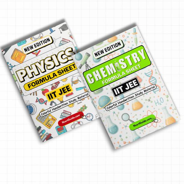 JEE Main Physics + Chemistry Formula Sheet Combo | Handwritten & Colorful | Quick Revision Notes  - NCERT Based JEE Main Physics & Chemistry Chapter-wise Formulas, Laws, Reactions & Concepts for Fast Revision