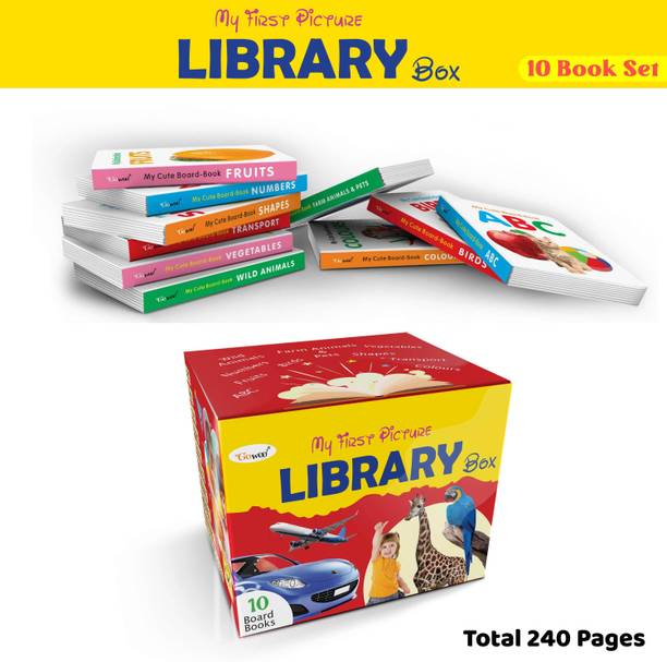 Toddlers learning library box set (Red Edition) : set of 10 Books For Children