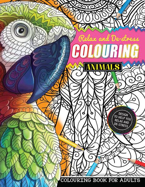 Colouring Animals (Colouring book For Adults)