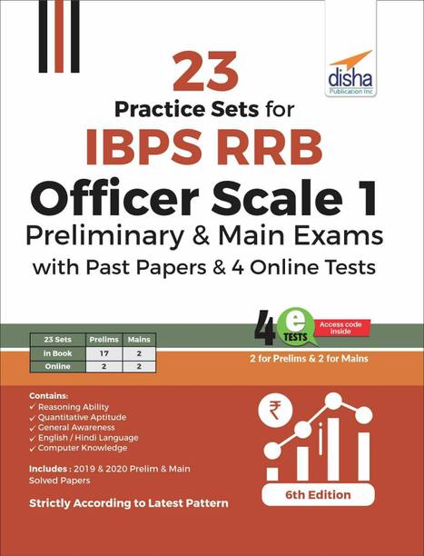 23 Practice Sets for Ibps Rrb Officer Scale 1 Preliminary & Main Exams with Past Papers & 4 Online Tests