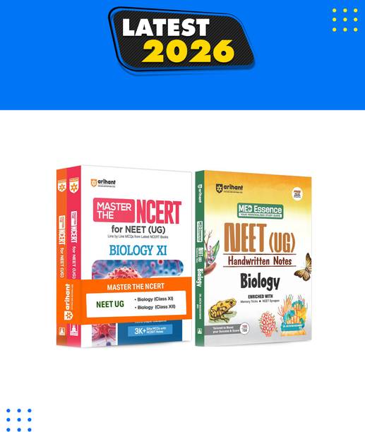 Arihant Biology Combo | Master the NCERT Biology Class 11 & 12 NEET (UG) Handwritten Notes | Line-by-Line NCERT MCQs, PYQ Punch, Exam-Oriented Concepts & Quick Revision | For NEET, CUET 2026-2027