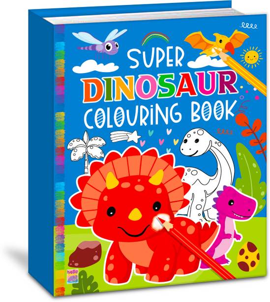 Super Dinosaur Colouring Book | Activity Colouring Book for 3 to 5 years old kids | Gift to children for painting, drawing and colouring with | Premium Paper Quality |  - My Jumbo Colouring Book for Kids with 62 Disc