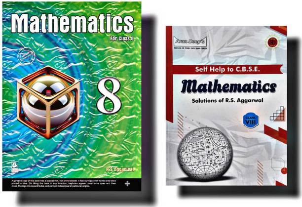 Bharati Bhawan R.S Aggarwal MATHEMATICS CLASS - 8 With Answerkey combo set 2 books
