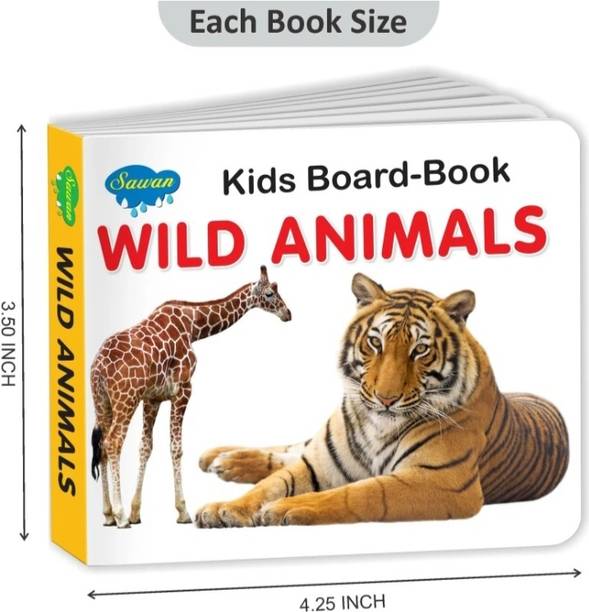 Kids board Book wild animals