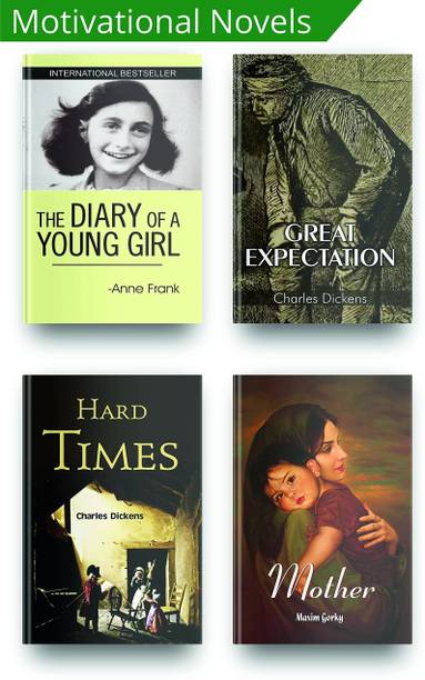 Best Motivational Books In English, This Set Of 4 Books Includes, The Diary Of Young Girl Anne Frank Plus Great Expectations By Charles Dickens Plus Hard Times By Charles Dickens Plus The Mother Book  - Best Motivational Books In English, This Set Of 4 Books Includes, The Diary Of Young Girl Anne Frank Plus Great Expectations By Charles Dickens Plus Hard Times By Charles Dickens Plus The Mother Book (Paperback, Anne Frank, Charles Dickens, Maxim Gorky) with 1 Disc