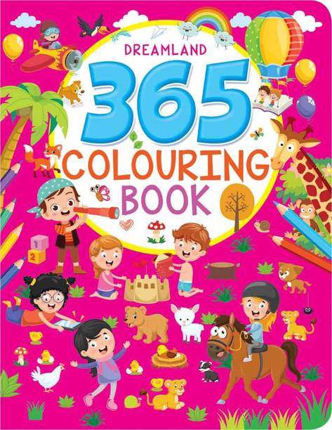 365 Colouring Book  - Colouring book for Kid, 368 Pages, Amazing Coloring, Drawing and Painting Book for Kids Age 2 -8 years, Dreamland