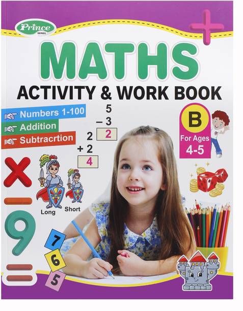 Maths Activity & Workbook – Numbers 1-100, Addition & Subtraction Work Book For Kids (80 Pages)