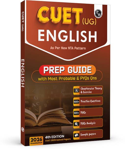 PW CUET (UG) English Chapterwise & Topicwise Question Bank For Exam 2026