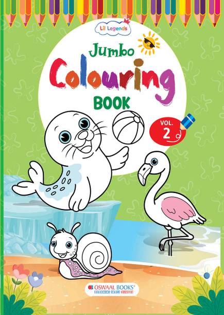 Oswaal Lil Legends: Jumbo Colouring Book Vol 2