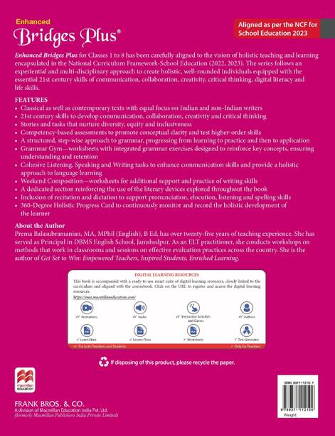 Enhanced Bridges Plus CBSE 2026 Edition Class 7 | Holistic English Language & 21st Century Skills Development