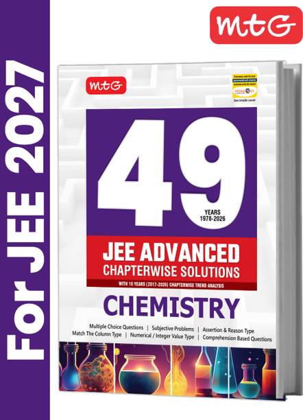 MTG 49 Years (2026-1978) JEE Advanced PYQ Chemistry For 2027 Exam | Chapter-wise Solved Question Papers with Trend Analysis & Smart Book