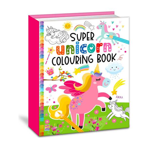 Super Unicorn Colouring Book | Activity Colouring Book for 3 to 5 years old kids | Gift to children for painting, drawing and colouring with | Premium Paper Quality |  - My Jumbo Colouring Book for Kids with 62 Disc