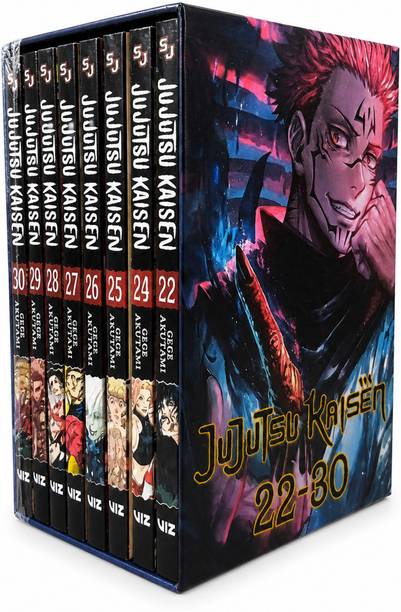 Jujutsu Kaisen Manga Box Set Vol 22-30 (Set Of 9 Books) | English Edition | Anime Comic Collection (Paperback, VIZ Me  - Jujutsu Kaisen Manga Box Set Vol 22-30 (Set Of 9 Books) | English Edition | Anime Comic Collection with 9 Disc