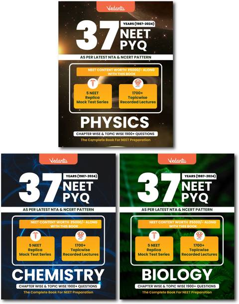 Vedantu NEET PYQ 37 Years Combo | Physics, Chemistry, Biology With Solutions