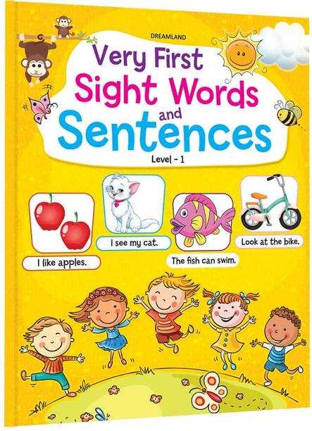 Very First Sight Words Sentences Level - 1  - Book for Kids Age 4 -8 years |Early Learning Book for Children, Dreamland Books, Activity Book For Children