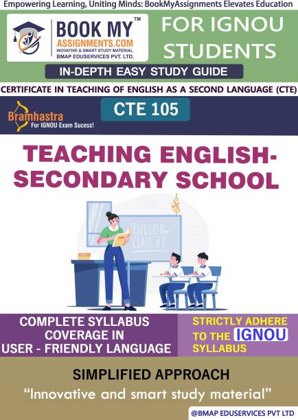 IGNOU CTE 105 Teaching English-Secondary School Study Guide (In Depth Guide) for Ignou Student