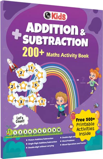 200+ Addition & Subtraction Maths Activity book for 3 to 6 Years | Free 300+ Worksheets