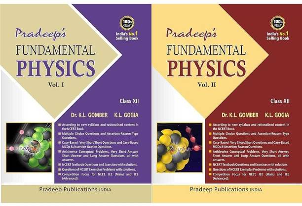 Pradeep's Fundamental Physics (Vol. 1 & 2) for CBSE Class 12 - Examination 2023-2024