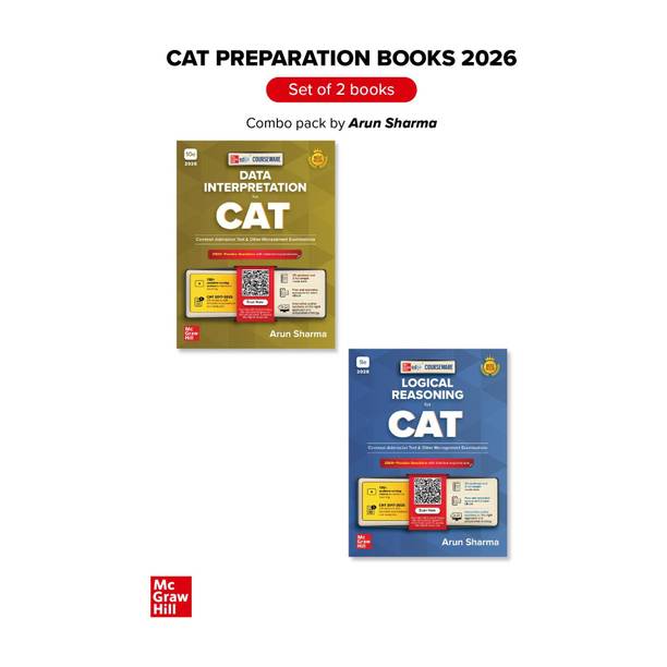 CAT exam books 2026 combo by Arun Sharma (Set of 2) - Logical Reasoning (LR) + Data Interpretation (DI) | MBA Preparation