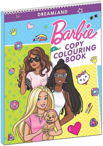 Barbie Copy Colouring Book  - Filled with Barbie characters, Each page | Barbie Colouring Book for Little Artists | Barbie Book for Kid