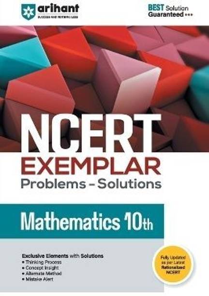 Arihant NCERT Exemplar Mathematics 10th Problems & Solutions with Exclusive Elements Thinking Process, Concept Insight, Mistake Alert