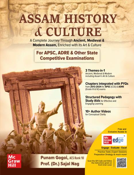 Assam History & Culture for APSC & ADRE 2026 | 3-in-1 Ancient, Medieval & Modern Assam | Chapter-wise Previous Year Questions (APSC Prelims & Mains) & ADRE | 10+ Author Videos | Exam-focused elements