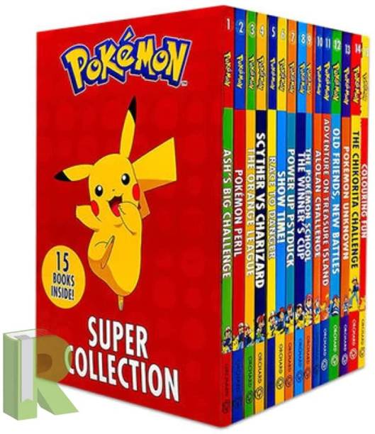 Pokemon Super Collection Series Books 1-15 Box Set Paperback