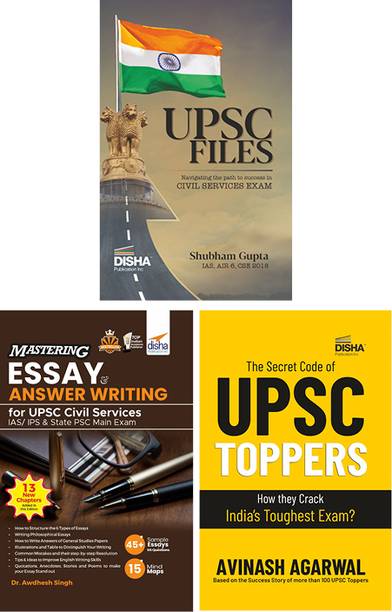 UPSC Master Class Combo (set of 3 Books) - UPSC Files, Toppers' Secret Code, Mastering Essay & Answer Writing for Civil Services IAS Prelim & Main | Strategy for Prelim/ Main/ Interview, Note Making, Revision