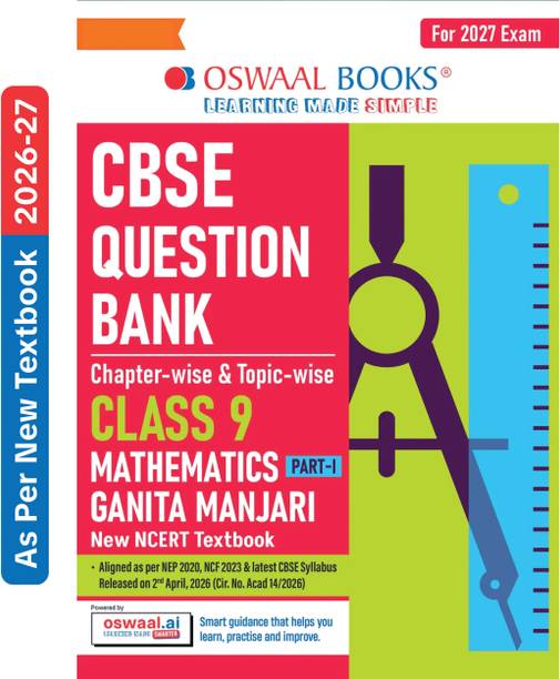 Oswaal CBSE Mathematics Part-1 Question Bank Chapter-wise & Topic-wise Class 9