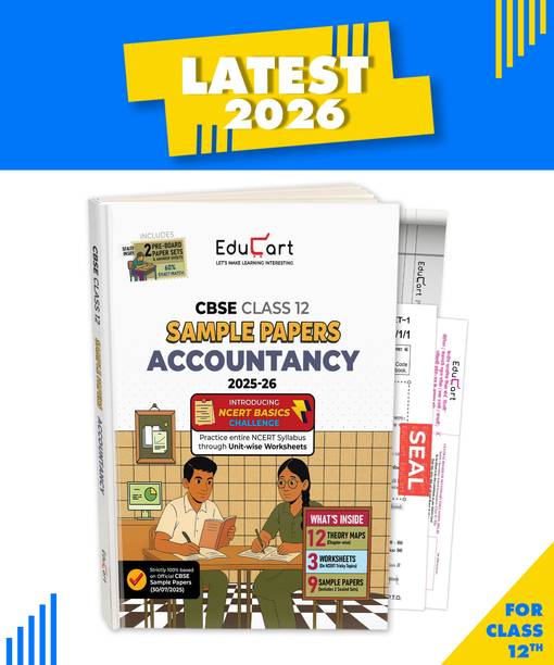 Educart CBSE Sample Paper Class 12 2025-26 – Accountancy (Based on latest CBSE Sample Papers Released on 30-07-25) For 2026 Board Exam
