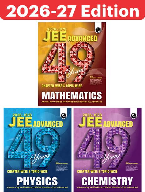 PW 49 Years JEE Advanced PYQ Book Physics, Chemistry, Maths Combo