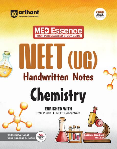 Arihant NEET (UG) Chemistry Handwritten Notes for Exam 2026 Complete NEET Concentrate with PYQ Punch, MCQ Punch First and Only NEET Targeted Handwritten Notes