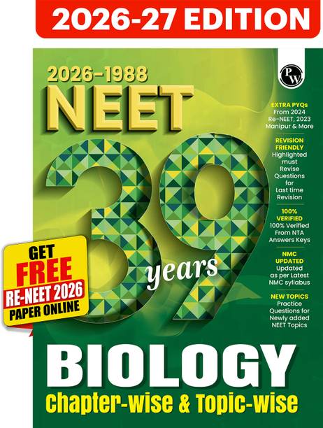 PW NEET PYQ 39 Years Biology For 2027 Exam