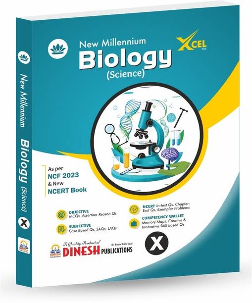 DINESH New Millennium Biology Book for Class 10 (2025-2026 Session) | Complete CBSE Syllabus Coverage with NCERT Solutions + Exemplar Problems