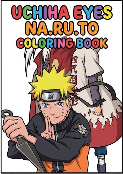 Uchiha Eyes Sharingan All Animes Coloring Book—Best Anime Series Colouring Book with 1 Disc