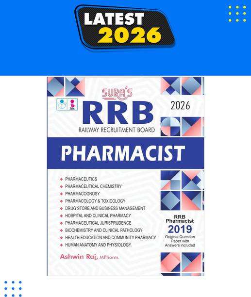 SURA`S RRB Pharmacist Exam Book Guide in English Medium Latest Updated Edition 2026