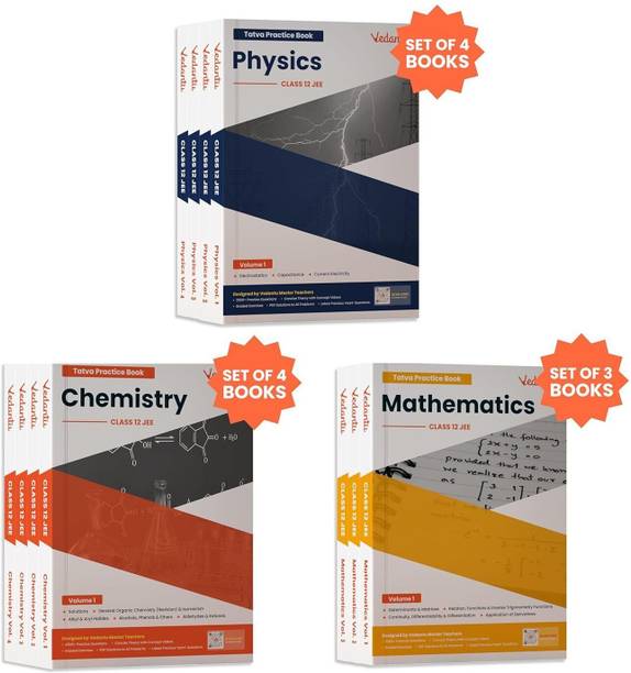Vedantu JEE TATVA 2026 Class 12 Book Set of 11 | PCM Combo with QR Solutions