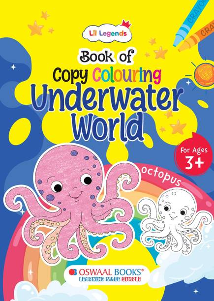 Oswaal Lil Legends: Book of Copy Colouring, Underwater World