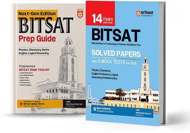 Arihant BITSAT Prep Guide and Solved Papers 2025 | Physics, Chemistry, Maths, English & Logical Reasoning | Chapterwise PYQ, Smart Tips, Quick Shots, Mock Tests & BITSAT Edge | English Medium