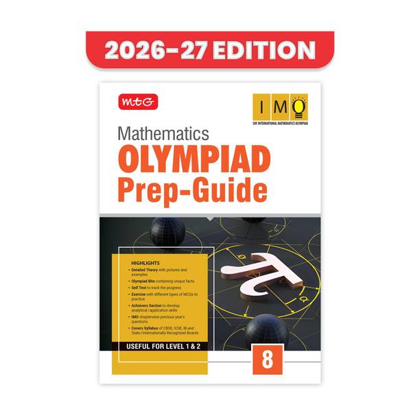 MTG Mathematics (IMO) Olympiad Prep Guide Class 8 | Detailed Theory, Exercise with Self Test For Practice | SOF Olympiad Books For Exam 2026-27 (Useful For Level-1 & 2)