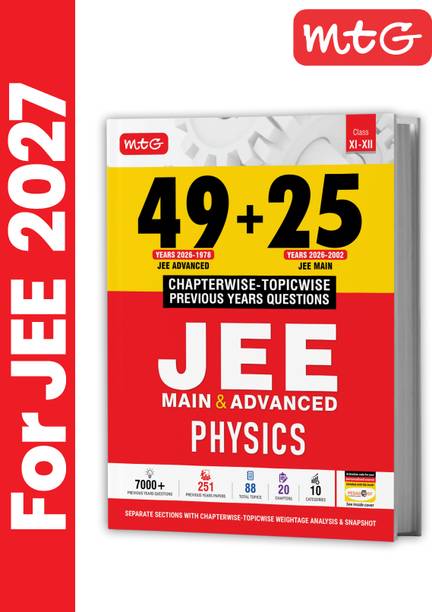 MTG 49 + 25 Years (2026-2002) JEE Main and Advanced PYQ Book Physics