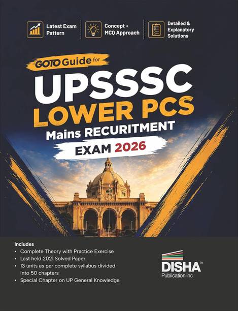 Disha GoTo Guide for UPSSSC Lower PCS Mains Recruitment Exam 2026 | Uttar Pradesh Subordinate Services Selection Commission