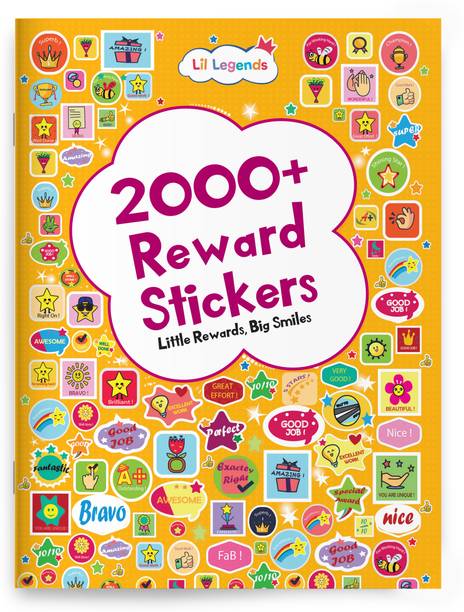 Lil Legends Reward Stickers Book, Little Rewards Big Smile 2000+ Motivational Stickers | Perfectly Curated for Teachers and Parents | Stars, Smileys and Praise Stickers | For School and Home