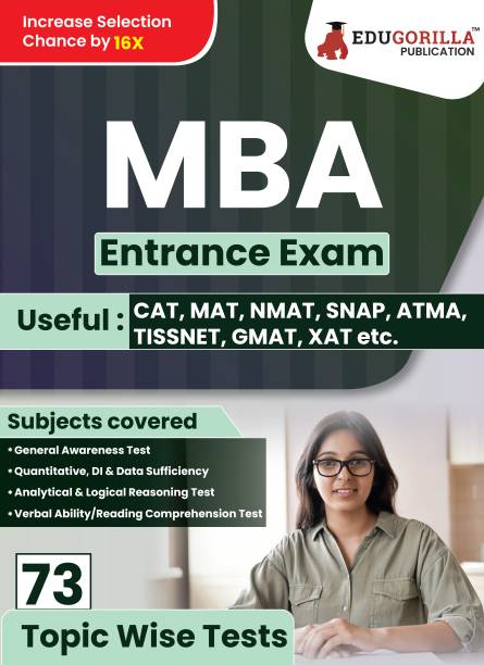MBA Entrance Exam Guide  - 2024 - 73 Topic-wise Solved Tests For Various National and State Universities/Institutes CAT, MAT, NMAT, SNAP, ATMA, TISSNET, GMAT, MAH CET with Free Access to Online Tests