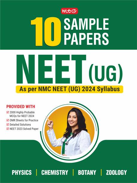NEET 10 Sample Papers as per NMC NEET UG 2024 Syllabus | NEET Mock Test Papers with OMR Sheet
